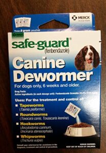 pro-sense safe-guard 4, canine dewormer for dogs, 3-day treatment