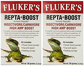 Fluker's 2 Pack of Repta+Boost Insectivore and Carnivore High Amp Boost