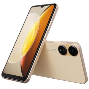 heyxfome x1 2024 new 4g lte gsm unlocked cell phone 6.5” hd+ screen mobile phones 4000mah android 10 smart phone 16mp smartphone dual sim (for t-mobile metro mint tello usa market) face unlock (gold)