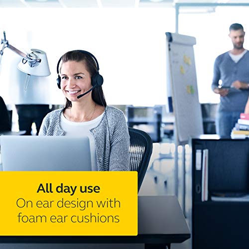 Jabra Evolve 20 UC Wired Headset, Stereo Professional Telephone Headphones for Greater Productivity, Superior Sound for Calls and Music, USB Connection, All Day Comfort Design