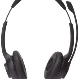 AmazonCommercial Double Sided Wired USB Headset