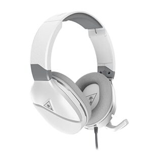 turtle beach recon 200 gen 2 powered gaming headset for xbox series x, xbox series s, & xbox one, playstation 5, ps4, nintendo switch, mobile, & pc with 3.5mm connection - white