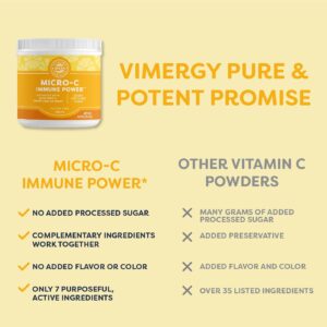 Vimergy Micro-C Immune Power TM * - 125g – 69 servings – 1000mg/serving – gentle form – Antioxidant Phytonutrients – immune & nerve support – benefits bone & cartilage – gluten-free – kosher – vegan