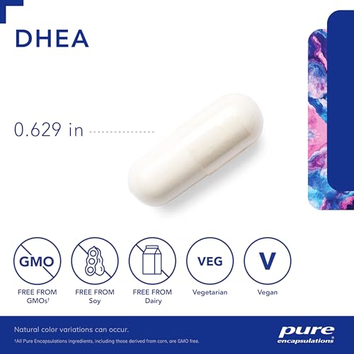 Pure Encapsulations DHEA 10 mg - Adrenal Supplement for Immune Support, Metabolism & Hormone Balance - with Micronized DHEA - 60 Capsules