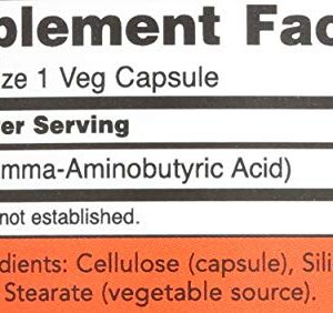 NOW Supplements, GABA (Gamma-Aminobutyric Acid) 750mg, Neurotransmitter Support*, 100 Veg Capsules