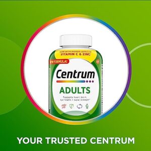 Centrum Adult Multivitamin/Multimineral Supplement with Antioxidants, Zinc, Vitamin D3 and B Vitamins, Gluten Free, Non-GMO Ingredients - 200 Count