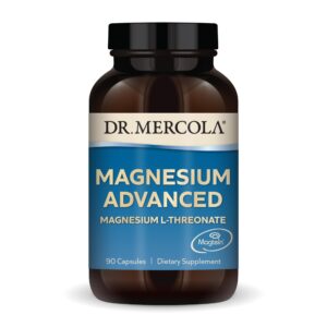 dr. mercola magnesium advanced, 30 servings (90 capsules), dietary supplement, magnesium l-threonate, non-gmo