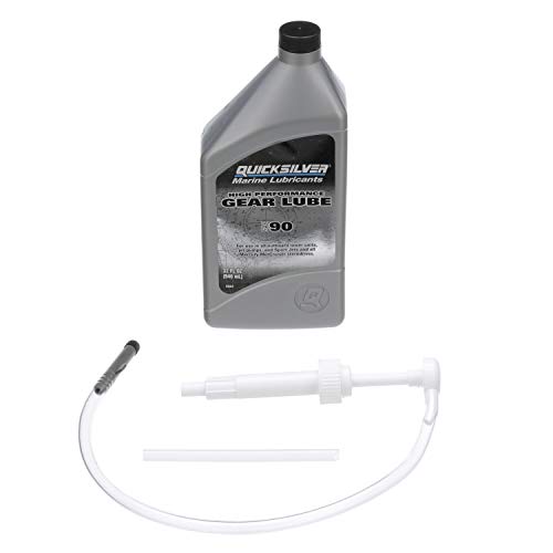 Quicksilver by Mercury Marine 802891Q05 SAE 90 High Performance Gear Lube and Pump Kit, 32 Fl. Oz.