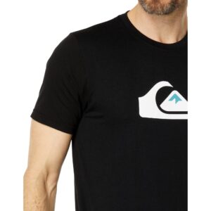 Quiksilver Men's Comp Logo Tee Shirt, Black, Small