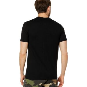 Quiksilver Men's Comp Logo Tee Shirt, Black, Small