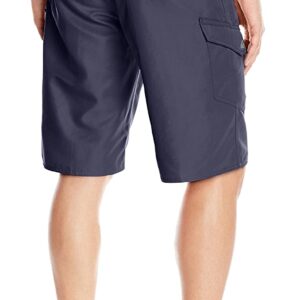 Quiksilver Men's Standard Manic 22 Inch Length Cargo Pocket Boardshort Swim Trunk, Navy Blazer, 36