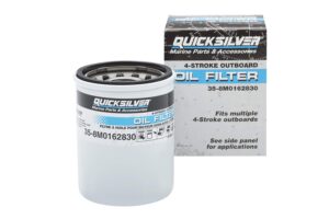 quicksilver by mercury marine 8m0162830 oil filter for mercury and mariner 4-stroke outboards 25-115hp