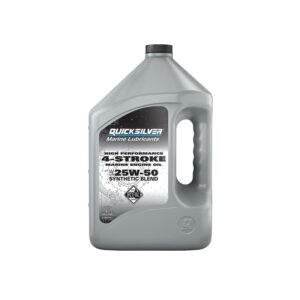 quicksilver 25w-50 high performance synthetic marine engine oil - 1 gallon