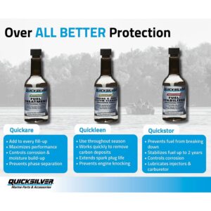 Quicksilver 8M0047921 Quickleen Engine & Fuel System Cleaner, 12 Oz.