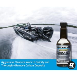 Quicksilver 8M0047921 Quickleen Engine & Fuel System Cleaner, 12 Oz.