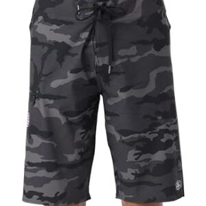 O'NEILL Men's GI Jack 21 Inch Boardshorts - Quick Dry Swim Trunks for Men with Stretch Fabric and Pockets,Black Camo-42