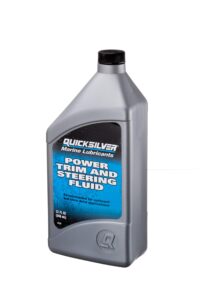 quicksilver 858075q01 power trim and steering fluid - 32 oz. bottle