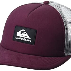 Quiksilver Men's Omnipotent Trucker Hat, Ruby Wine, One Size