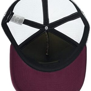 Quiksilver Men's Omnipotent Trucker Hat, Ruby Wine, One Size