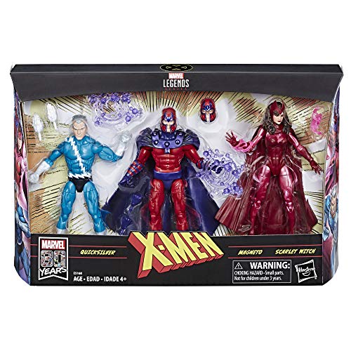 Marvel Legends Series 6" Family Matters 3 Pack with Magneto, Quicksilver, & Scarlet Witch Action Figures (Amazon Exclusive)