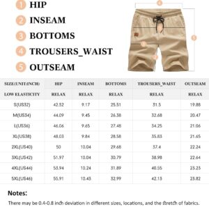 JMIERR Mens Athletic Shorts Casual Cotton Drawstring Summer Beach Twill Chino Dress Golf Workout Gym Running Basketball Shorts, XL, S Black