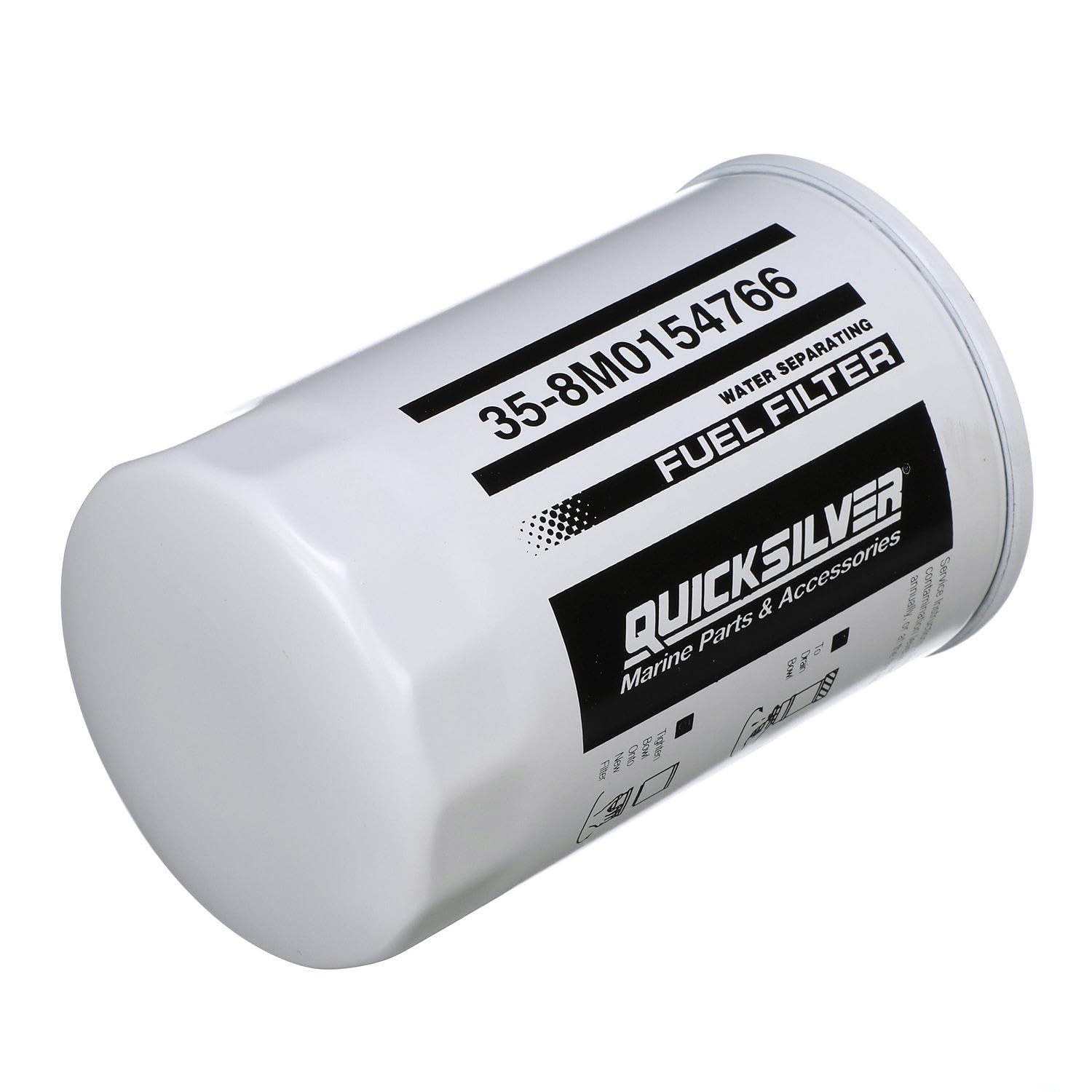 Quicksilver 8M0154766 Water Separating Fuel Filter for Select Yamaha 2-Stroke & 4-Stroke up to 115 HP Outboards