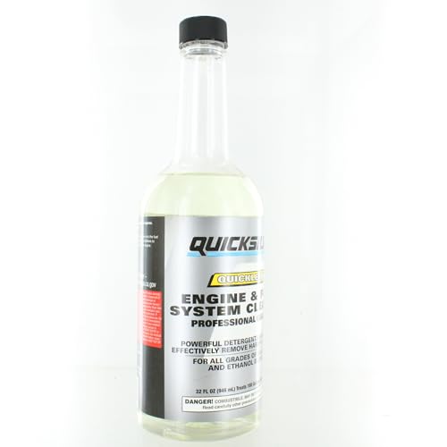 Quicksilver 8M0058681 Quickleen Engine and Fuel System Cleaner, 32 Oz.