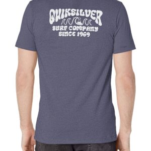 Quiksilver Men's Quik Lock Up Mod Tee, Navy Blazer Heather, Large