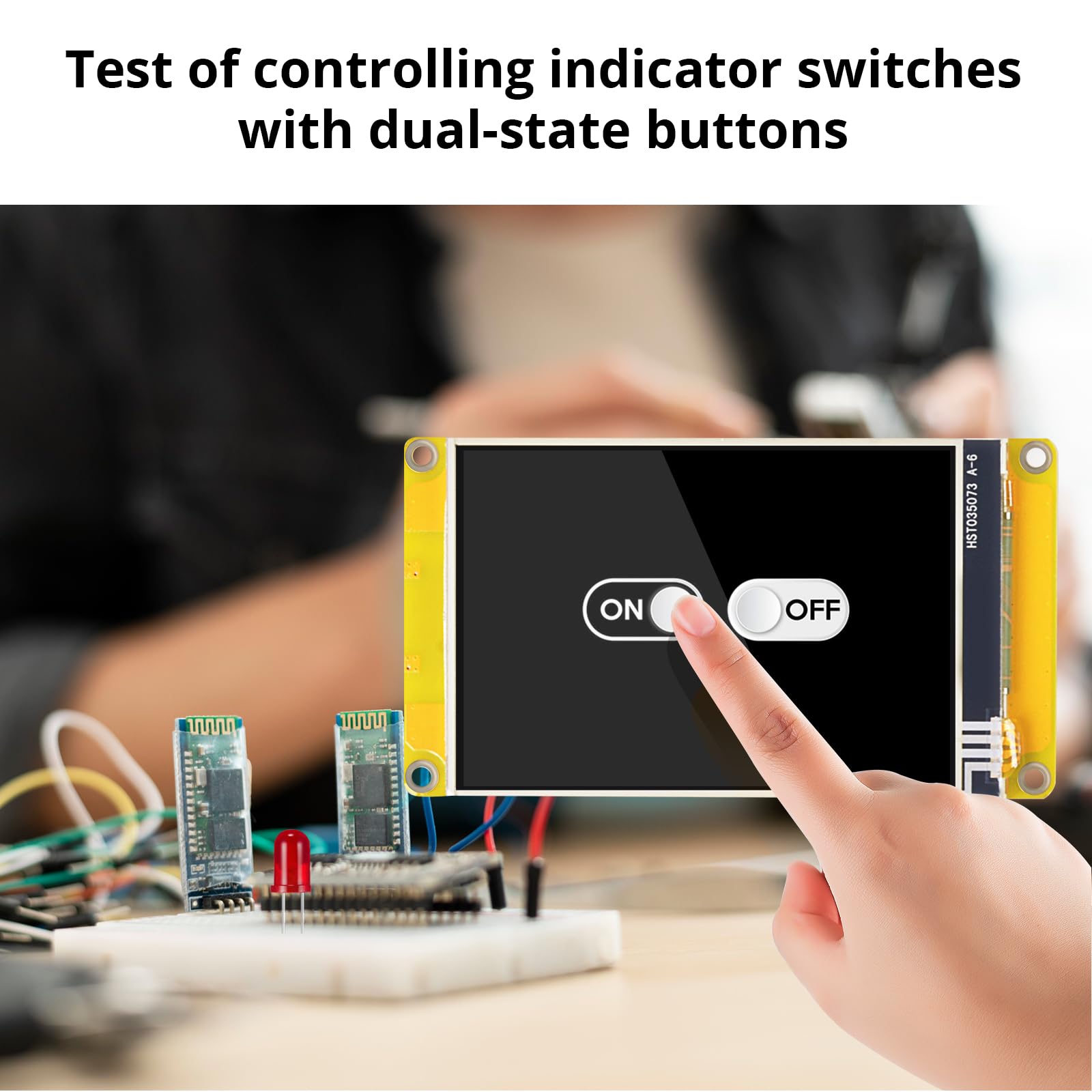 Nextion 3.5″ HMI Display Discovery Series NX4832F035 Resistive LCD-TFT Touch Screen 480×320, Nextion Display with Free Nextion Editor Software, Suitable for Medical Device, Racing Dashboard, etc.