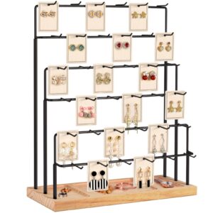 geamsam earring display stands for selling, 36 hooks earring holder organizer, jewelry display for vendors earring cards, bracelets, rings, necklaces, keychains retail