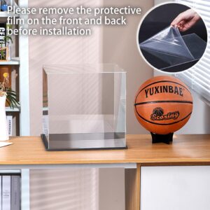 SANOSY Clear Acrylic Display Case UV Protected Acrylic Basketball Holder, Display Case for Autographed Basketball, for basketballs, Dolls, car Models, Souvenirs(Basketball)