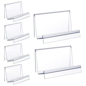 Purse Display Stand Clear Acrylic Wallet Display Stand Holder Purse Jewelry Stand Handbag Display Stand Acrylic Purse Organizer for Bag Phone Cards Cosmetic Store Business, 5.5 x 3.3 x 3 Inch (6 Pcs)