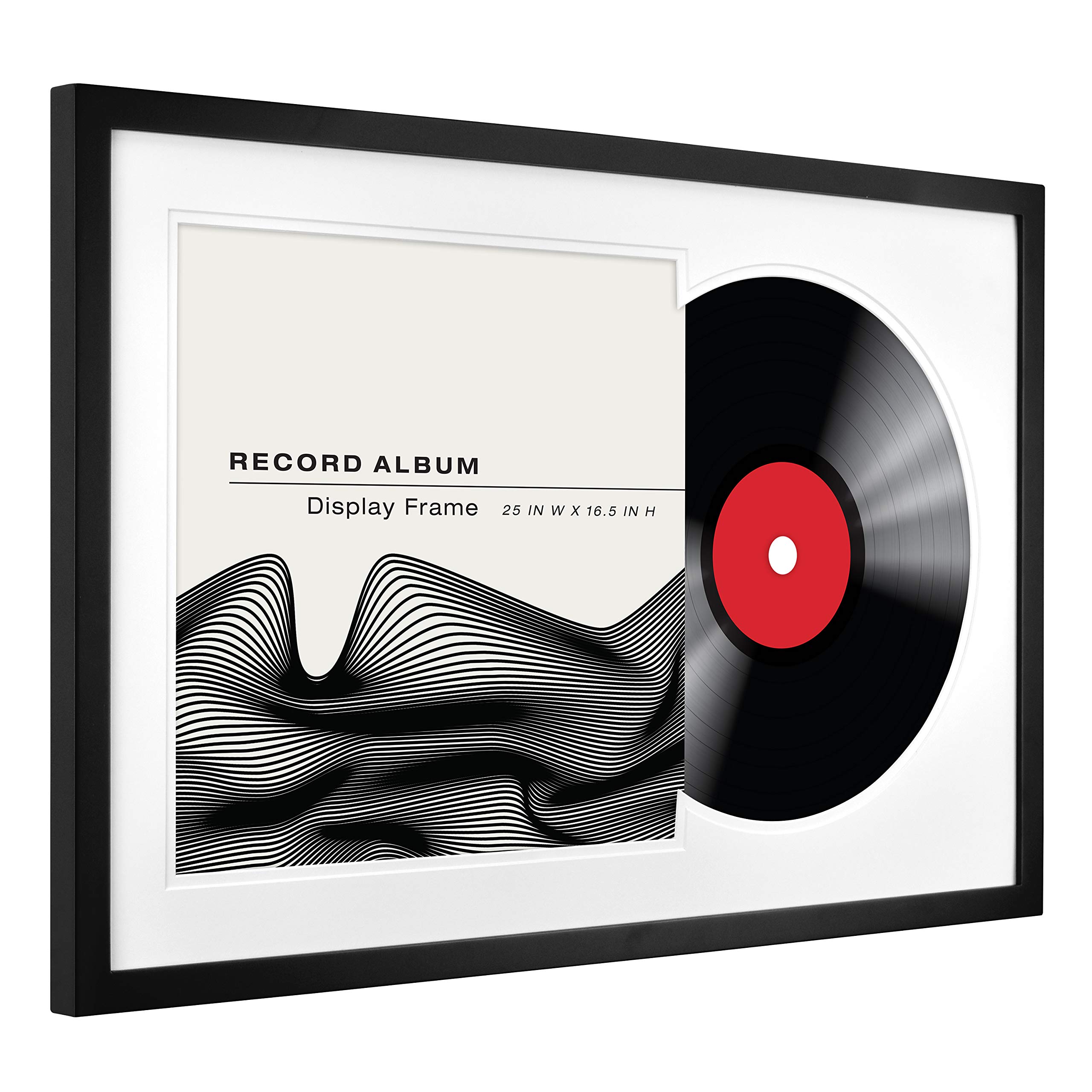 MCS Record Album Frame, Black, 16.5 x 25 in