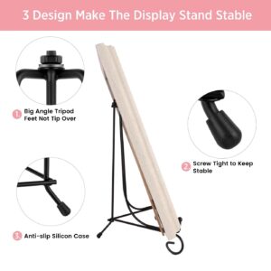 Teamkio Improved Anti-Slip Plate Holder Display Stand, Picture Frame Holder Stand, Easel Display Stand, Book Display Stand (10inch)