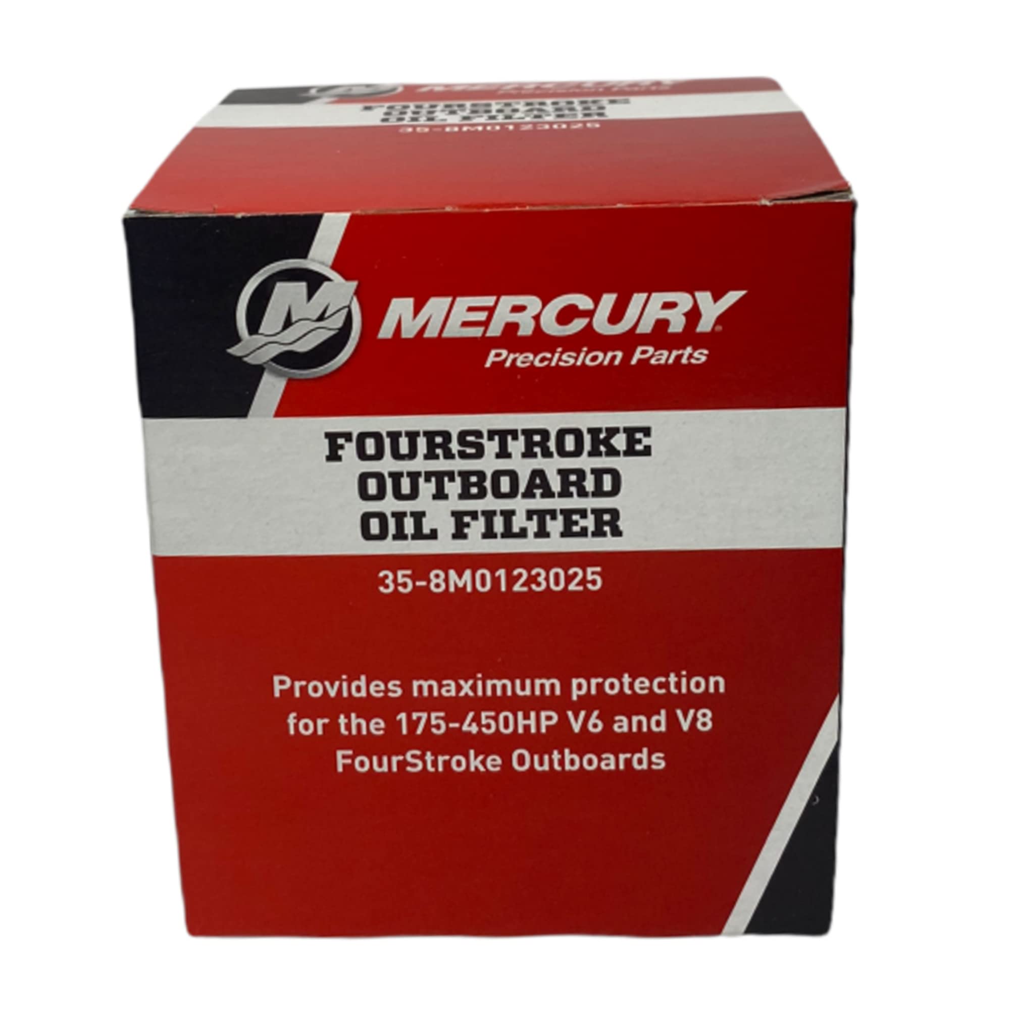 Mercury Marine/Mercruise New OEM 175 to 300 HP V6 & V8 Outboard Oil Filter, 35-8M0123025