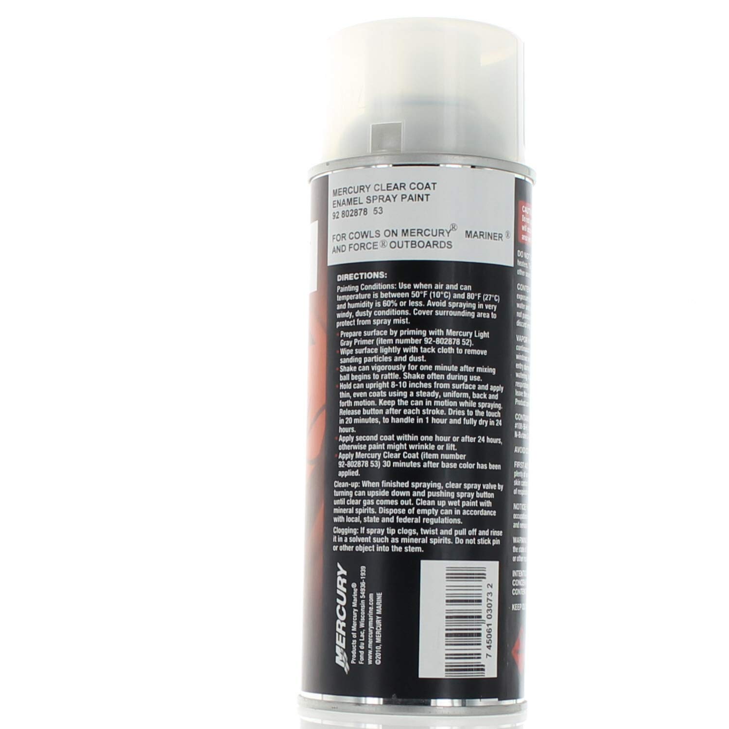 OEM Mercury Precision Clear Coat Spray Paint 92-802878 53