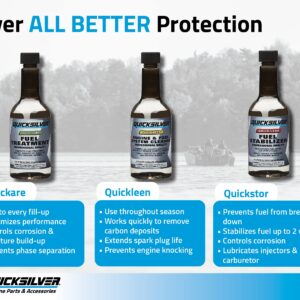 Quicksilver Quickare 8M0047920 Fuel Treatment Additive, 12 Oz.