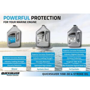 Quicksilver 10W-30 Marine Engine Oil - 1 Gallon