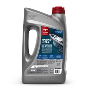 TRIAX Marine Ultra 25W-40 4-Stroke Full Synthetic Marine Engine Oil (5 Quart Jug)