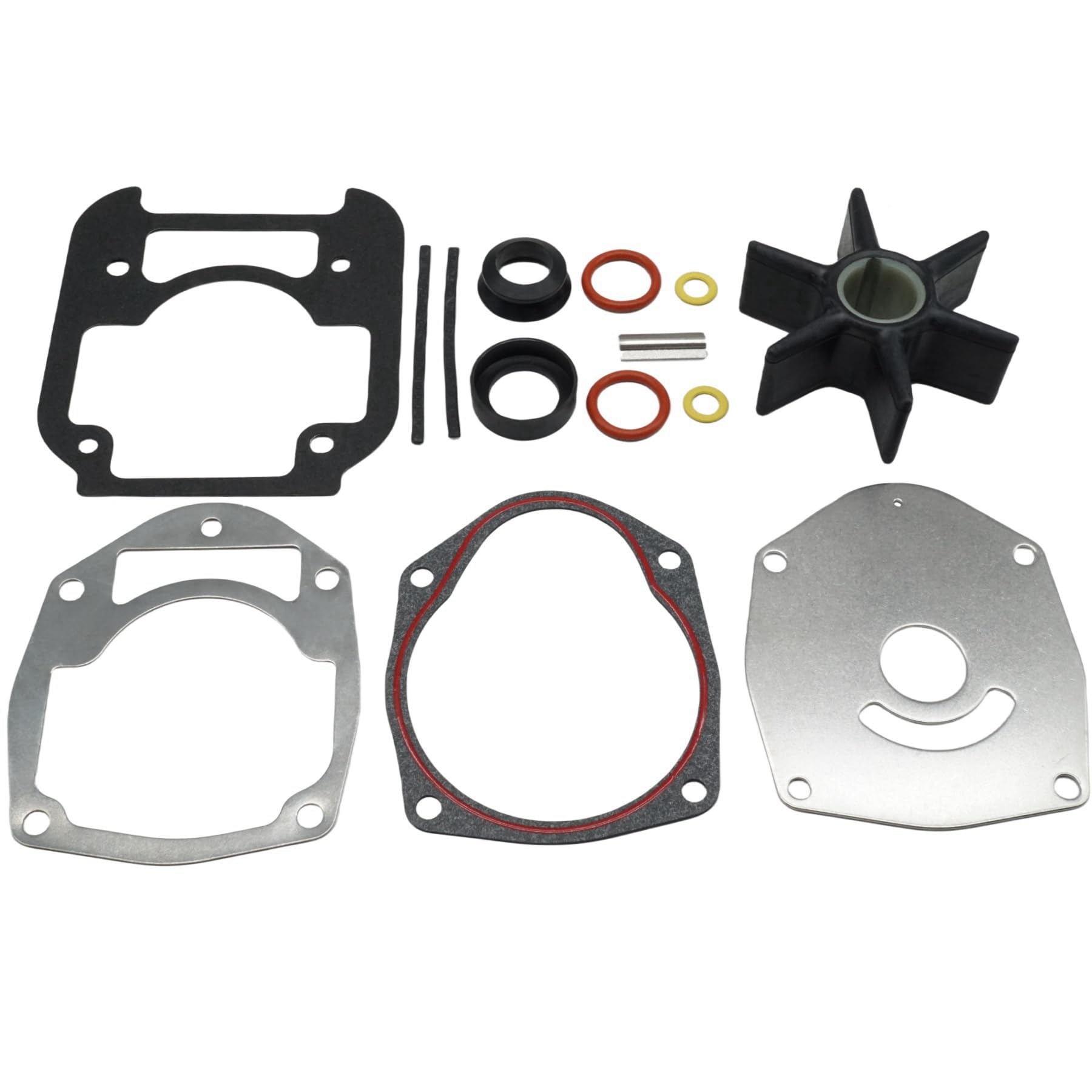 UanofCn 8M0142980 Water Pump Impeller Kit for Mercury 175-300 HP and 450R 3.4L V6 and 4.6L V8 4-stroke Outboards 8M0205803