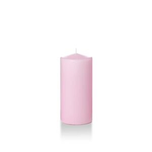 Yummi 3" x 6" Blush Round Pillar Candles - 3 per pack