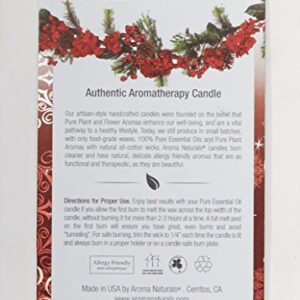 Aroma Naturals Holiday Orange, Clove and Cinnamon Essential Oil Scented Pillar Candle, Warm Spice, 3 inch x 3.5 inch