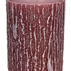 Hyoola Timberline Pillar Candles - 6 Pack - Rose Pink Pillar Candles - European Made Rustic Pillar Candle - 2.5 Inch x 3.5 Inch