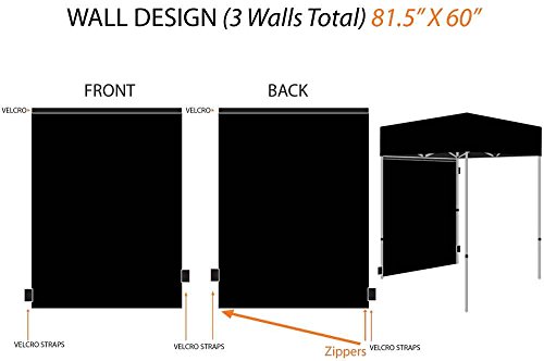 Impact Canopy 5' x 5' Pop-Up Portable Photo Booth Tent Studio with Roller Bag, Black