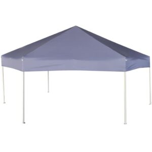 Canopy Tent ,Wedding Party Tent, Outdoor Gazebo,Easy Canopy ,for Outdoor Party Events,Hexagonal Pop-Up Marquee with 6 Sidewalls Dark Blue 11.8'x10.2'