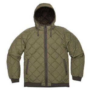 viktos men's full zip casual lightweight insulated operatus jacket with adjustable hood, ranger, xl