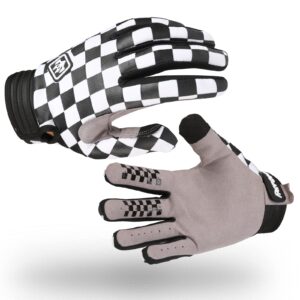 FASTGOOSE Cycling Gloves Bike Gloves Bicycle Gloves for Men/Women,Full-Finger Touch-Screen Breathable Mountain Bike Racing Gloves for ATV MTB,Motocross Gloves Motorcycle Gloves (Black/White, Large)