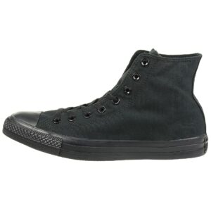 Converse Unisex Chuck Taylor All Star High Top Sneakers (6 Women / 4 Men, Black Monochrome)