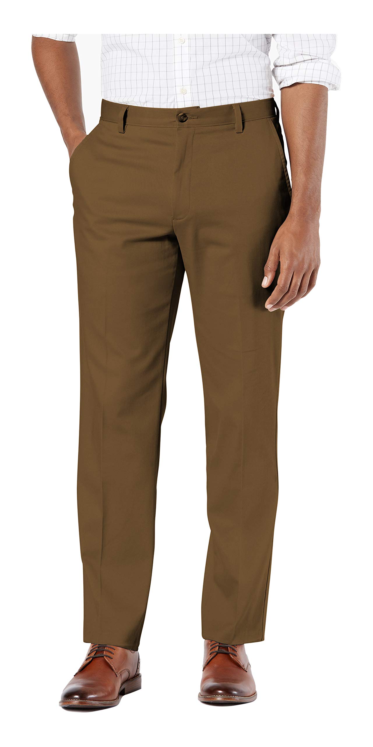 Dockers Men's Classic Fit Easy Khaki Pants (Standard and Big & Tall), Tobacco, 38W x 30L