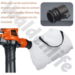 Electric Leaf Blower Adapter Pipe/Vacuum Tube, for Black-Decker 12 Amp BV6000 BEBL7000 BV3600 Electric Leaf Blower